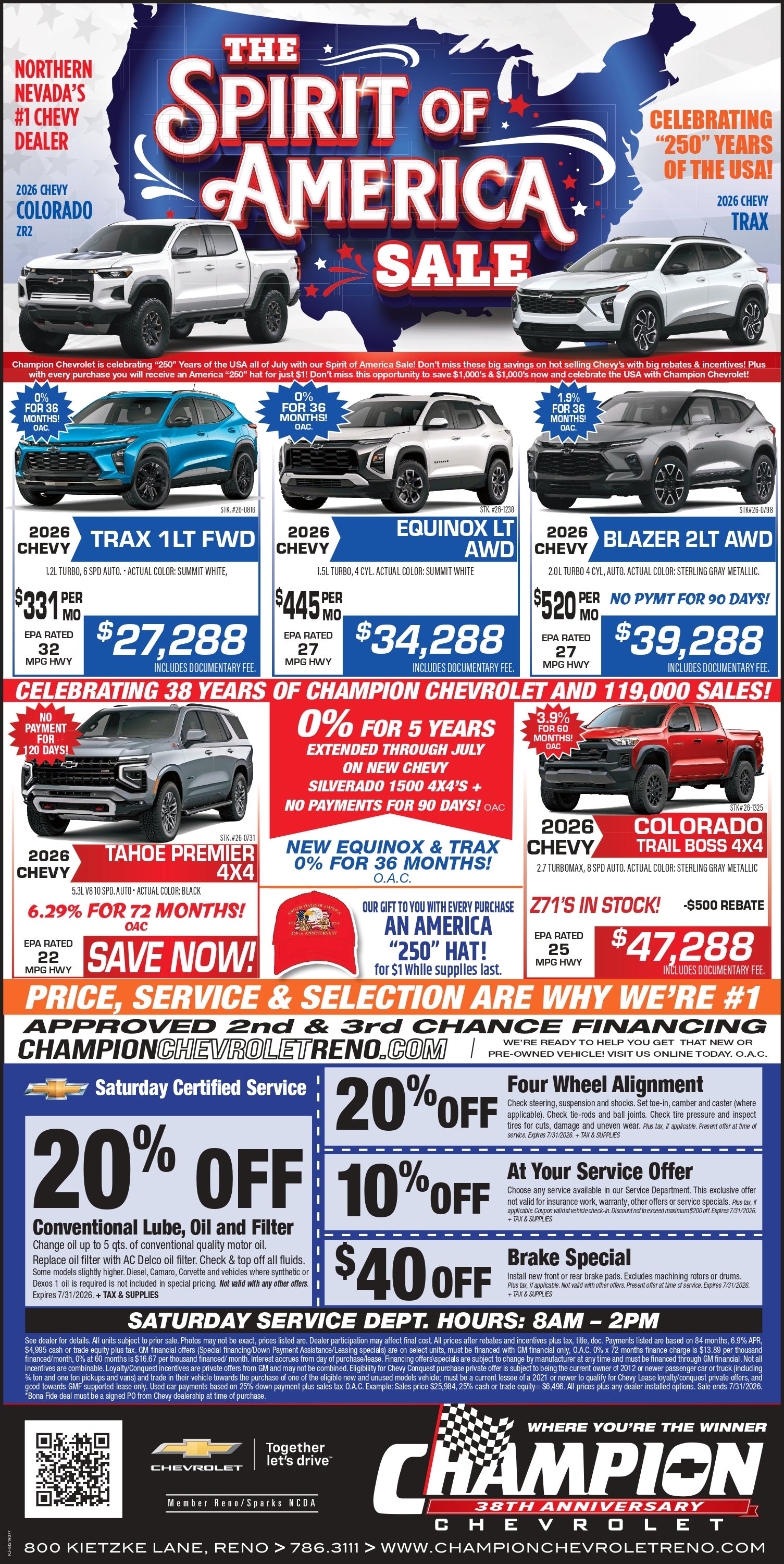 new specials